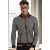 Dewberry 1021 MEN'S SWEATSHIRT-DARK HERRINGBONE BLACK | shoptok.hr