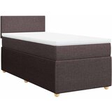 Maison Chic Box spring postelja - Vzmetna postelja z vzmetnico temno rjav 90x190 cm blago SL10205, (21905392) Cene