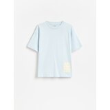 Reserved Pamučna majica - svjetloplavo | shoptok.hr