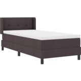  Postelja z vzmetnico Temno rjava 200 x 90 cm Poliester, (5000126276) | Shoptok.si