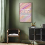  Slika - Try to Be a Rainbow (1 Part) Vertical 60x90 U prirodnom drvenom okviru | shoptok.hr