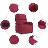  Naslanjač vinsko rdeč žamet | Shoptok.si