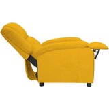 vidaXL Naslanjač rumen žamet | Shoptok.si