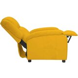 vidaXL naslonjač žuti baršunasti | shoptok.hr
