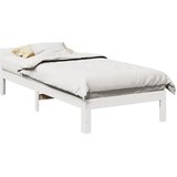 vidaXL Posteljni okvir brez vzmetnice bel 90x200 cm trdna borovina | Shoptok.si