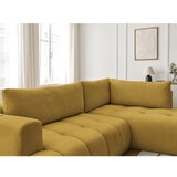 Bobochic Paris Gorčično rumena raztegljiva/s prostorom za shranjevanje kotna sedežna garnitura (desni kot/v obliki črke L) Fuji – | Shoptok.si
