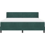Box Spring Krevet s Madracem Tamnozelena 180x200 cm Baršun | shoptok.hr
