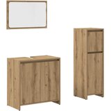  3-dijelni set kupaonskog namještaja käsityöläinen tammi | shoptok.hr