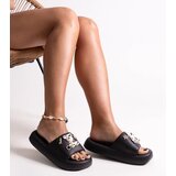 D/CEO Black sandals on a block heel Millo | Shoptok.si