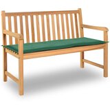  Jastuk za vrtnu klupu zeleni 120 x 50 x 3 cm od tkanine Oxford Cijene