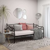  Okvir za krevet na razvlačenje crni metalni 90 x 200 cm | shoptok.hr