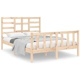  Posteljni okvir iz trdnega lesa 140x190 cm, (20647805) | Shoptok.si