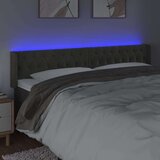  Posteljno vzglavje temno sivo 203x16x78/88 cm žamet, (20793712) | Shoptok.si