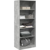  Ormar siva boja betona 80x50x200 cm od konstruiranog drva | Eponuda.com