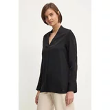 Calvin Klein Majica ženska, črna barva, K20K207141