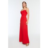 Trendyol Red Collar Detailed Evening Dress & Graduation Dress Cene