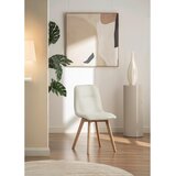 Cantus STOL, les, tekstil barve hrasta, svetlo siva | Shoptok.si