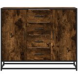  Komoda dimljeni hrast 92x35x76 cm konstruirano drvo | shoptok.hr
