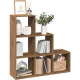 Pregrada regal za knjige 3 razina hrast 99x29x99 cm drveni | shoptok.hr
