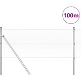  Zavarena žičana ograda s 13 stupova 0.4x100 m pocinčani čelik | shoptok.hr