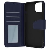 AVIZAR Usnjena torbica za iPhone 14 Pro Max, vrhunska kakovost, šivi in magnetni zavihek - modra, (20691167) | Shoptok.si