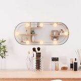  Zidno ogledalo s LED svjetlima 20 x 50 cm stakleno ovalno | shoptok.hr