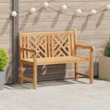 vidaXL Vrtna klop Rjava 228 x 60 x 90 cm Trdna tikovina u