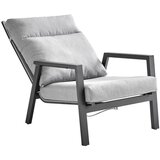 Amatio LOUNGE NASLANJAČ mrežasta prevleka aluminij | Shoptok.si