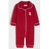 Sinsay Pamučni božićni kombinezon s vezom medvjedića | shoptok.hr