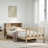 vidaXL Knjižna postelja brez ležišča 90x200 cm trdna borovina | Shoptok.si