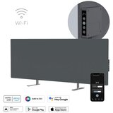 Aeno Premium Eco Smart Heater, 700W, Tempered glass, Infrared+convection heating type, LED display, Plug type: Europe (E/F type), GREY | ePonuda.com