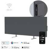 pametan električni infrapanel 700W tajmer/termostat IP44 wi-fi siva