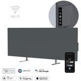 Aeno Premium Eco Smart Heater, 700W, Tempered glass, Infrared+convection heating type, LED display, Plug type: Europe (E/F type), GREY | shoptok.hr