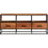 Furnova TV omarica 110x30x45 cm trden akacijev les, (21923129) | Shoptok.si