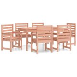  7-dijelni vrtni blagovaonski set od masivnog drva duglazije | shoptok.hr