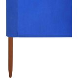  Vjetrobran s 5 panela od tkanine 600 x 120 cm azurno plavi | shoptok.hr