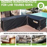 ENZENO 215×215×87cm zaščitna prevleka za L-kotni vrtni kavč | Shoptok.si