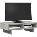  Stalak za monitor siva boja betona 50x27x15 cm drveni | shoptok.hr