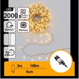 Aigostar LED spoljašnji božićni lanac 2000xLED/8 funkcija 103m IP44 topla bela Cene