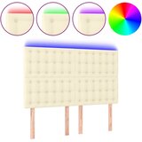  LED uzglavlje krem 144x5x118/128 cm od umjetne kože | Eponuda.ba