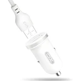 Auto punjač s USB - C kabelom 2x USB 2,1A - Bijela KP31793