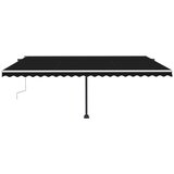  Samostojeća tenda na ručno uvlačenje 500 x 350 cm antracit | shoptok.hr
