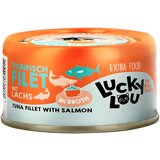 Lucky Lou Extra Food Filet u juhi 12 x 70 g - Tuna i losos | shoptok.hr