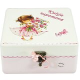  Kutija uspomena, unikatni poklon za krštenje ili rođendan djevojčice - 2. 16x16x10cm -165119 | shoptok.hr