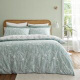 Bianca Bela/zelena bombažna posteljnina za zakonsko posteljo 200x200 cm Wild Flowers – | Shoptok.si