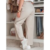 DStreet Spodnie damskie wide leg MOBISKA jasnobeżowe | Shoptok.si