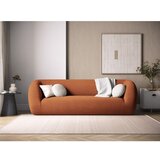 Cosmopolitan Design Oranžna sedežna garnitura iz tkanine bouclé 230 cm Essen – | Shoptok.si