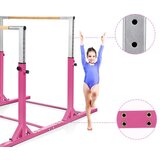  Dvovišinska otroška bradlja, gimnastična palica - roza | Shoptok.si