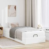 vidaXL Konstrukcija postelje Čista bela 80 x 200 cm Umetna koža | Shoptok.si