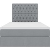  Krevet s prostorom za pohranu s LED-om s madracem Svijetlo siva | shoptok.hr